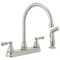 Peerless Elmhurst Two-Handle Kitchen Faucet With Spray P2865LF-SS - alternate 1